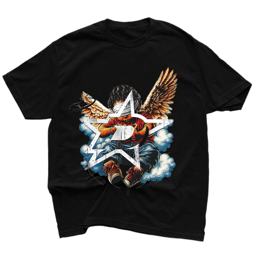 D logo angel T-shirt